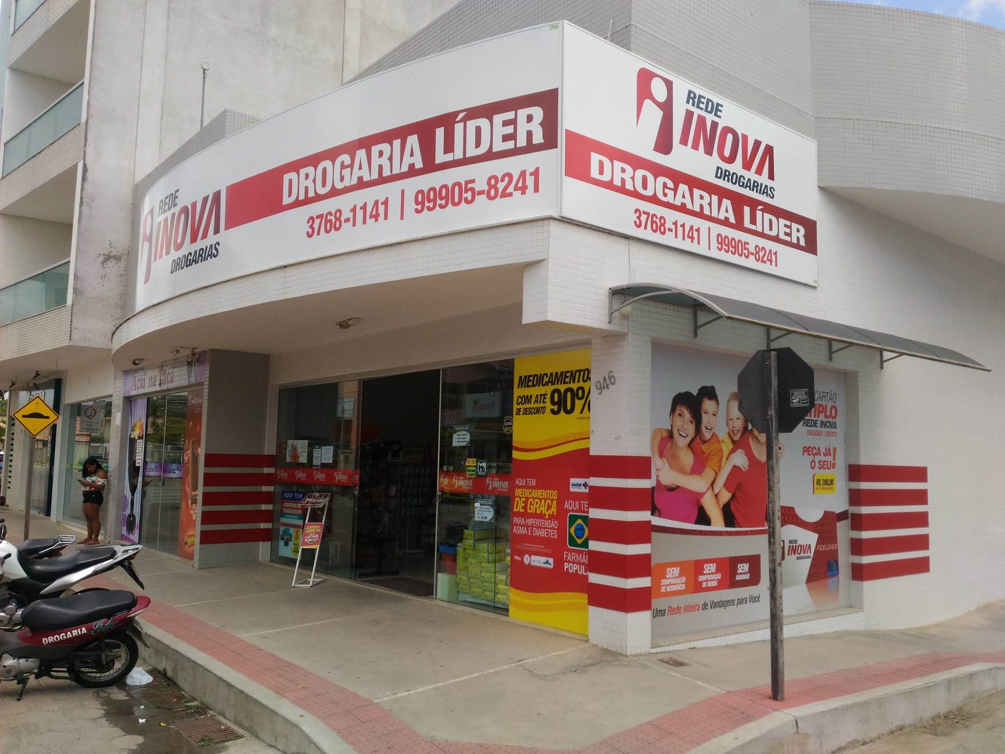 Fachada da Drogaria Líder — Boa Esperança/ES